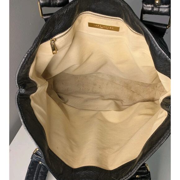 Vintage Marc Jacobs Italy Calfskin Leather Quilted Ursula Tote Shoulder Bag Y2K - Picture 8 of 16